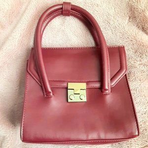 Forever 21: Leather Burgundy Bag/Purse